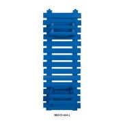 Ahşap Duvar Çiceklik 2 Saksılı Dikey - Mavi