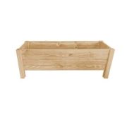 Ahşap Bahçe Saksı (Y: 35 cm. G: 100 cm. D: 40 cm.) - Doğal Ahşap