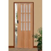 Zen Home Kayın Akordiyon Kapı Camlı Kayın BK1020