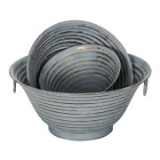 Vitale Sahara 3 Lü Bronz Metal Saksı