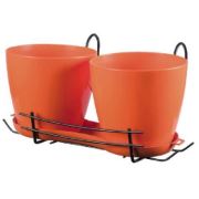 Sardunya Saksı Askılı İkiz Fresh 385x250 mm- SAİSF